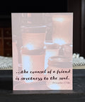 "Proverbs 27:9" greeting card