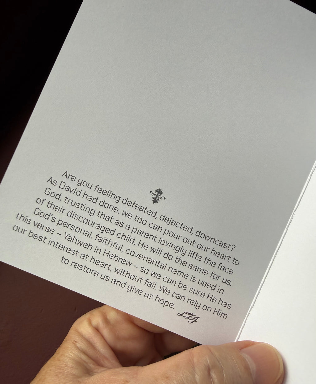 "Psalm 3:3" greeting card