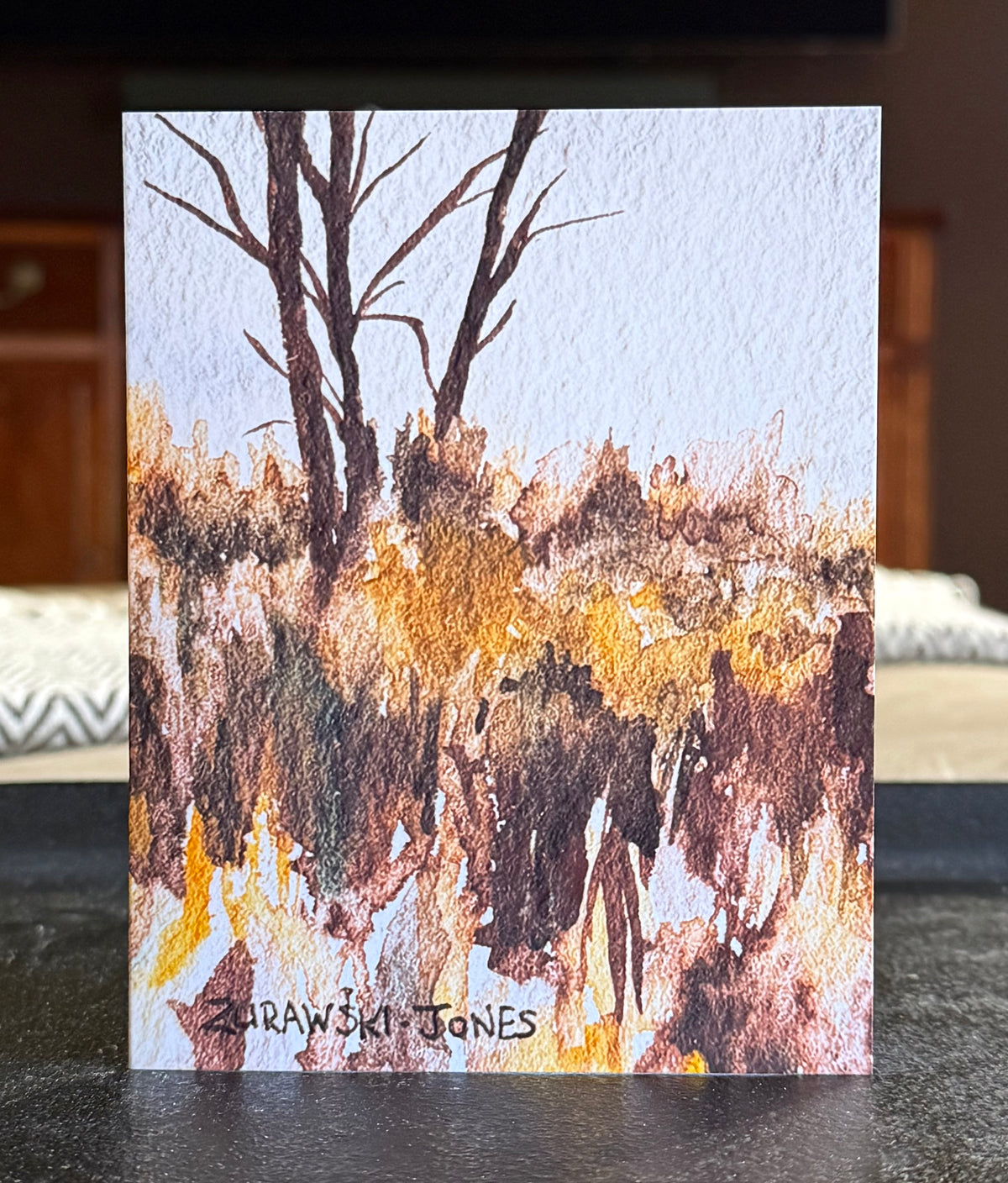"Autumn Grasses" greeting card